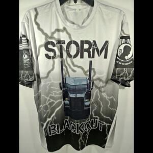 The Storm BLACKOUT Truck POW MIA You Are Not Forgotten Patriotic T-Shirt